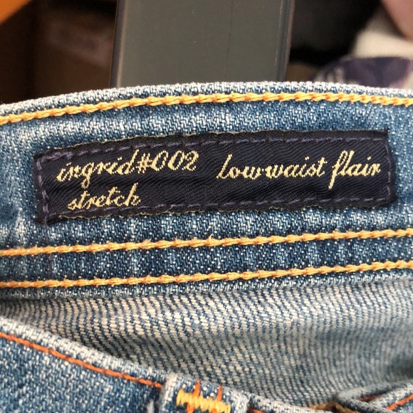 Citizens of Humanity Ingrid #002 low waist flair stretch jeans Women's 27 flare - Picture 10 of 15